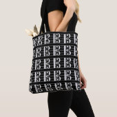 Tote Bag Clés Alto Blanc-Noir (De près)