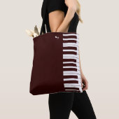 Tote Bag Clés de piano élégantes personnalisées (De près)