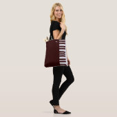 Tote Bag Clés de piano élégantes personnalisées (Sur le modèle)