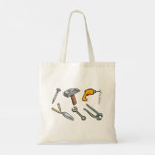 Tote Bag Clés et outils à main Marteau Perceuse Clé (Dos)