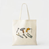 Tote Bag Clés et outils à main Marteau Perceuse Clé (Devant)
