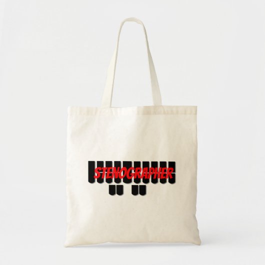 Tote Bag Clés rouges et noires de machine de Steno de (Devant)
