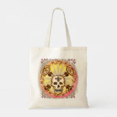 Tote Bag Clés squelette crâne (Dos)