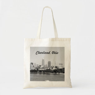 Tote Bag Cleveland, Ohio Black and White Fourre-tout