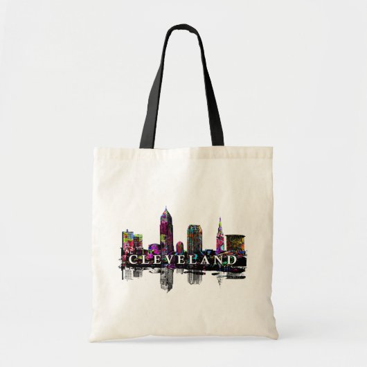 Tote Bag Cleveland, Ohio en graffiti (Devant)