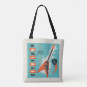 Tote Bag Cleveland Ohio | Guitare électrique (Dos)