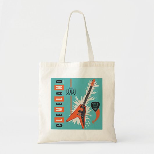 Tote Bag Cleveland Ohio | Guitare électrique (Devant)