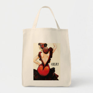 Tote Bag Client réutilisable de flamenco
