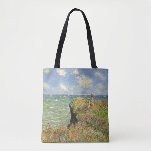 Tote Bag Cliff Walk à Pourville par Claude Monet (Devant)
