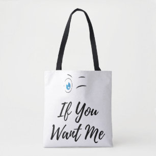 Tote Bag Clignez si vous me trouvez drôle hommes