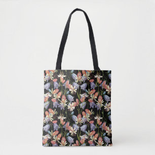 Tote Bag Cloches de Campion à échelle : aquarelle Florale