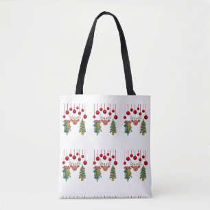 Tote Bag Clochettes Magiques de Renne et Décoration de Sapi