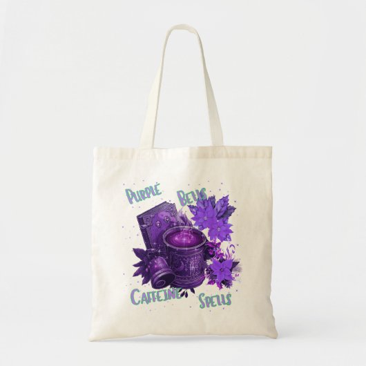 Tote Bag clochettes violettes (Devant)