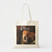Tote Bag Closeudo d'un mignon cheval Brown nez (Devant)