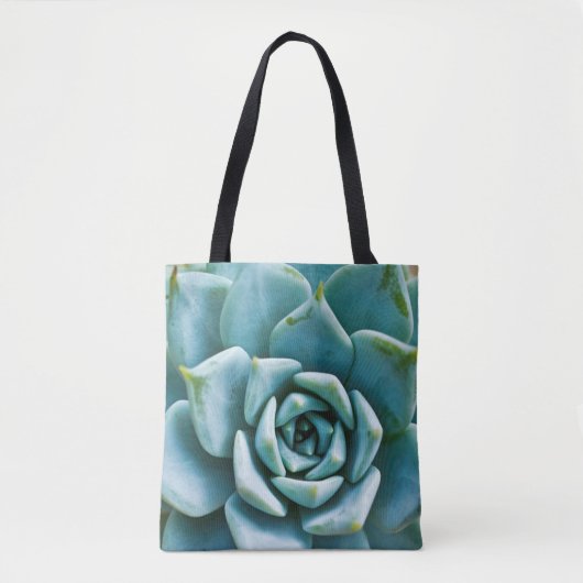 Tote Bag Closeup Succulent (Devant)