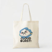 Tote Bag Cloud Burny Funny Cloud Fart Pun (Devant)