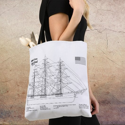Tote Bag Cloud de vol de l'expédition clipper - Blueprint B