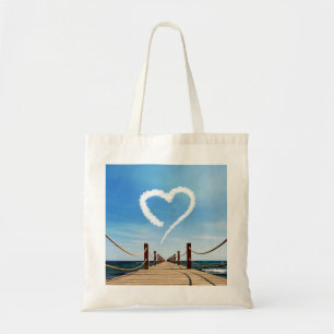 Tote Bag Cloud en forme de coeur sans fin