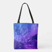 Tote Bag Clouds Mandala bleu violet Boho Bohemian (Dos)