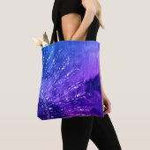 Tote Bag Clouds Mandala bleu violet Boho Bohemian (De près)