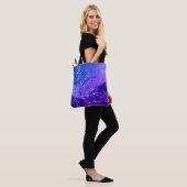 Tote Bag Clouds Mandala bleu violet Boho Bohemian (Sur le modèle)