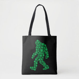 Tote Bag Clover Bigfoot St Patrick's Day Boys Shamrock