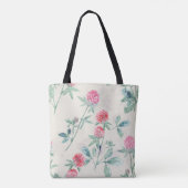 Tote Bag Clover, shamrock sur beige. (Dos)