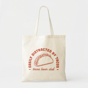 Tote Bag Club amoureux Tacos foodie mexicaine