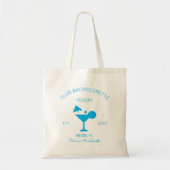 Tote Bag Club Bachelorette Martini Beach Mariage Bienvenue (Devant)