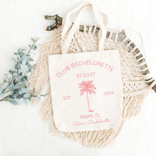 Tote Bag Club Bachelorette Palm Beach Destination Mariage
