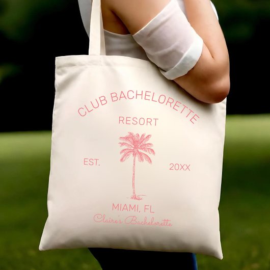 Tote Bag Club Bachelorette Palm Beach Mariage de Destinatio