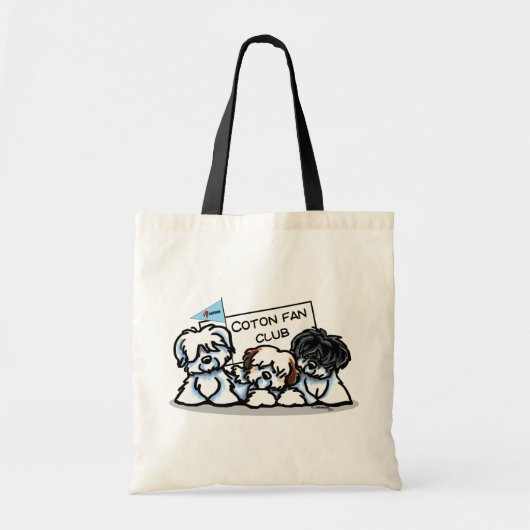 Tote Bag Club de fans de coton (Devant)