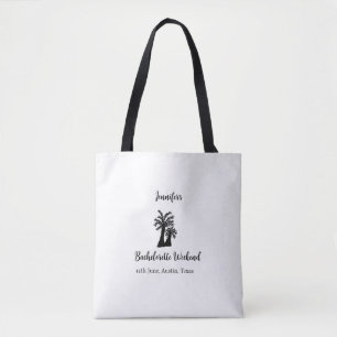 Tote Bag club de l'arbre de coco week-end d'enterrement de