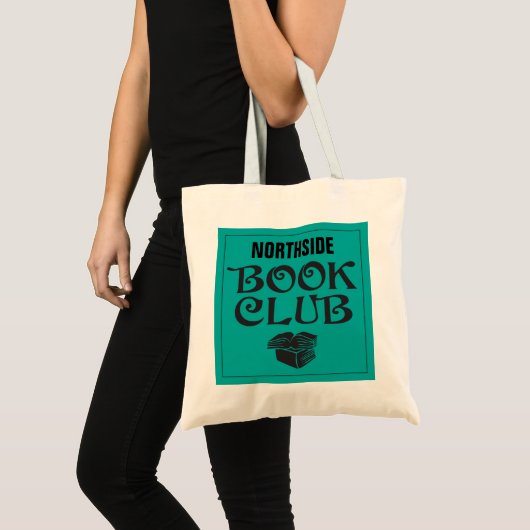 Tote Bag Club de lecture avec le nom fait sur commande dans (Devant (produit))