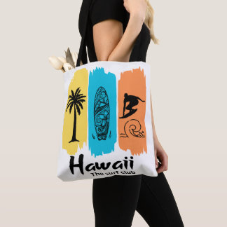 Tote Bag Club de surf rétro Hawaï