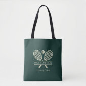 Tote Bag Club de tennis moderne Nom Équipe Joueurs Custom S (Devant)