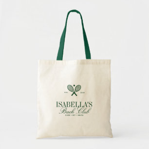 Tote Bag Club de Tennis Vintage Bachelorette Country Club P