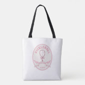 Tote Bag Club Social De Pickleball Rose Avec Nom (Dos)