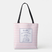 Tote Bag Club Social Préparation de Fille de Mariage (Dos)