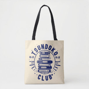 Tote Bag Club Tsundoku Amoureux des Livres Bibliophile Book