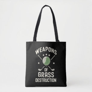 Tote Bag Clubs de golf de destruction d'herbe Sarcastique