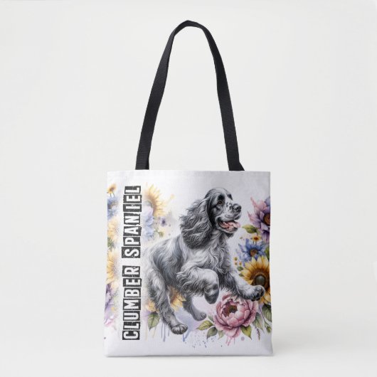 Tote Bag Clumber Spaniel (Devant)
