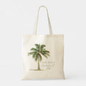 Tote Bag Coastal Palm Tree Personalized (Dos)