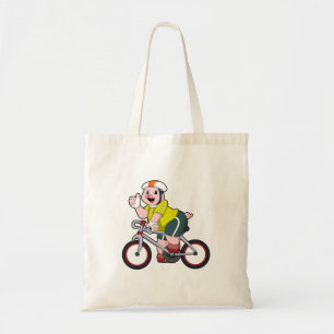 Tote Bag Cochon avec vélo et casque