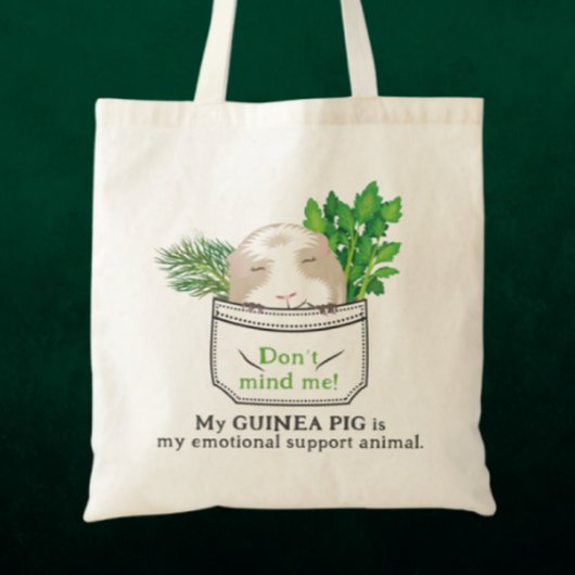 Tote Bag Cochon de Guinée mignon