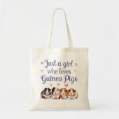 Tote Bag Cochon d'Inde à l'aquarelle mignon (Devant)