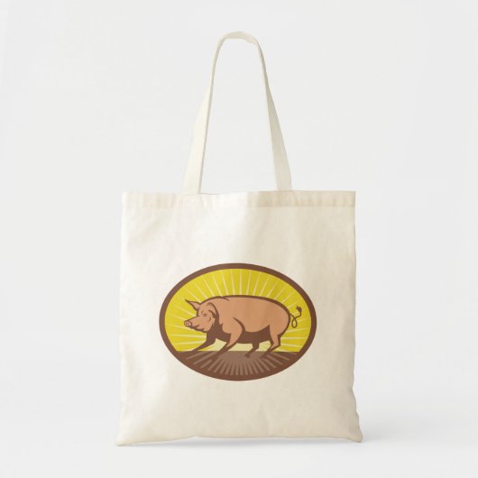 Tote Bag Cochon du soleil (Devant)