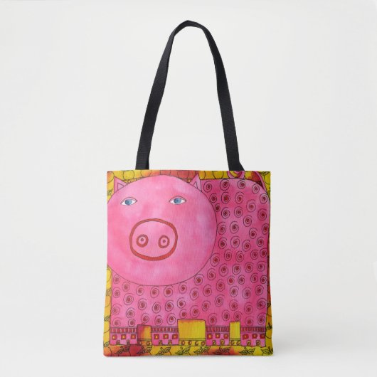 Tote Bag Cochon Motif (Devant)