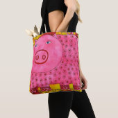 Tote Bag Cochon Motif (De près)