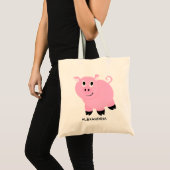Tote Bag Cochon rose mignon Chien adorable personnalisé (Devant (produit))